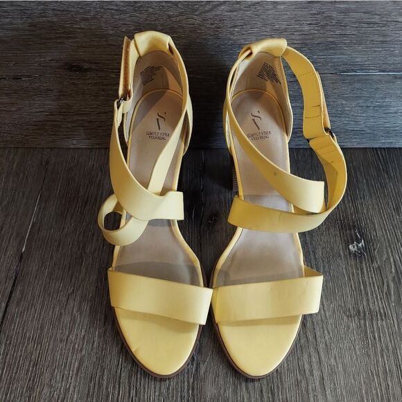 Simply Vera Vera Wang Braestar Women's Heeled Sandals Size 9 - Excellent Conditi - Picture 3 of 9